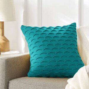 SOGA 2X 45cm Scalloped Wave Pillowcase (Teal Green)